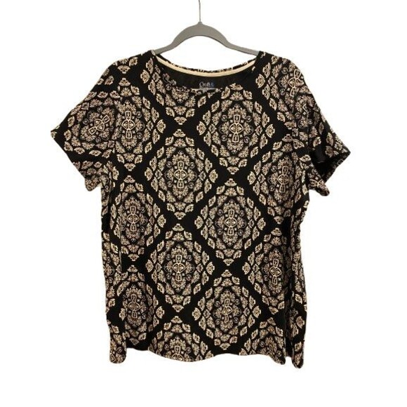 croft & barrow Tops - Women's XXL T-Shirt Top Croft & Barrow Short Sleeve Crewneck Cotton Classic NWT